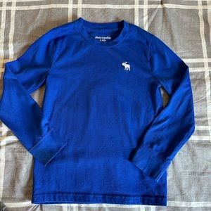 BOYS Abercrombie L/S logo T - size 7/8